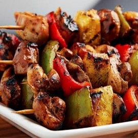 Brochetas de pollo cítricas Brochetas de pollo cítricas